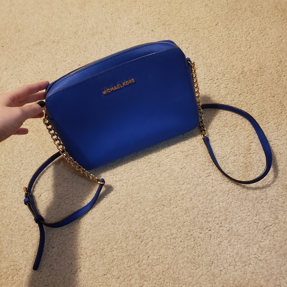 Royal Blue Michael Kors cross body bag